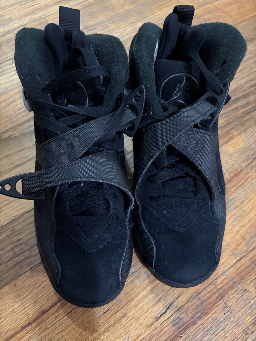 Jordan Black High-Top Strap Sneakers